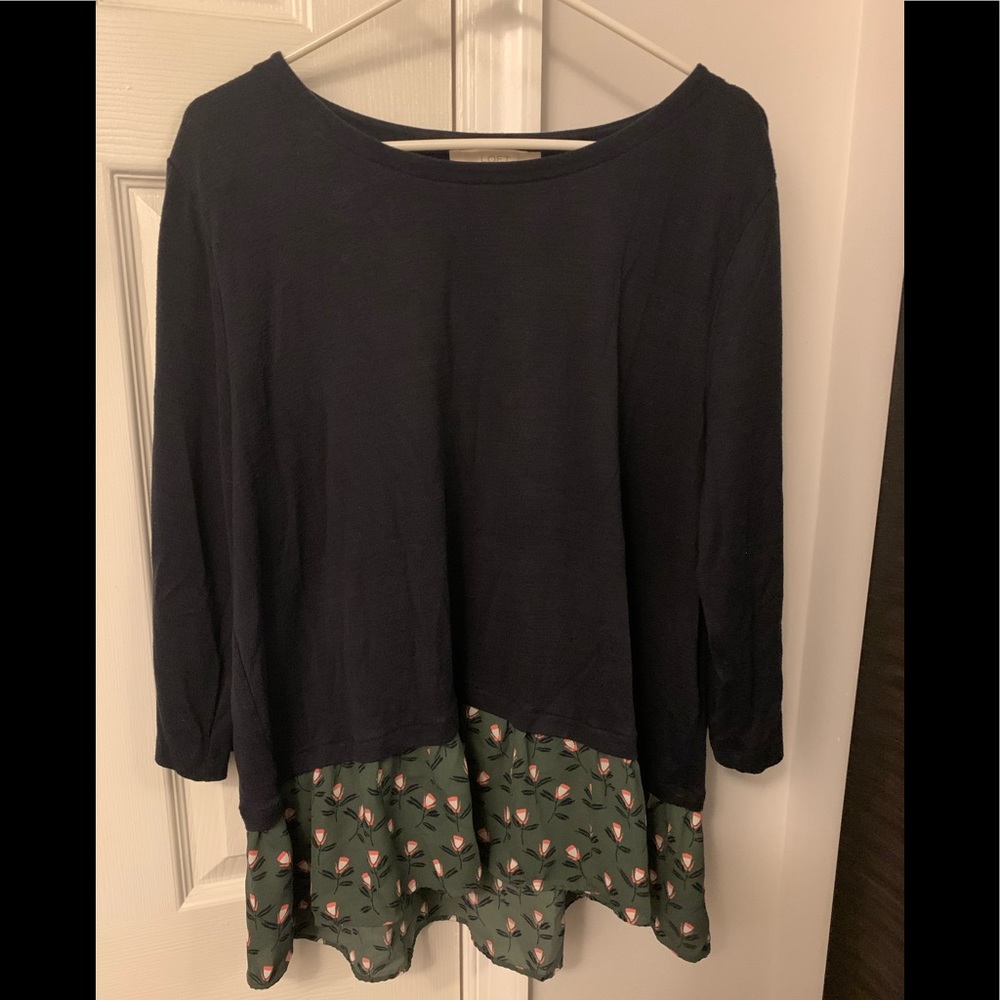 Blue, green soft sweater! Gently worn.